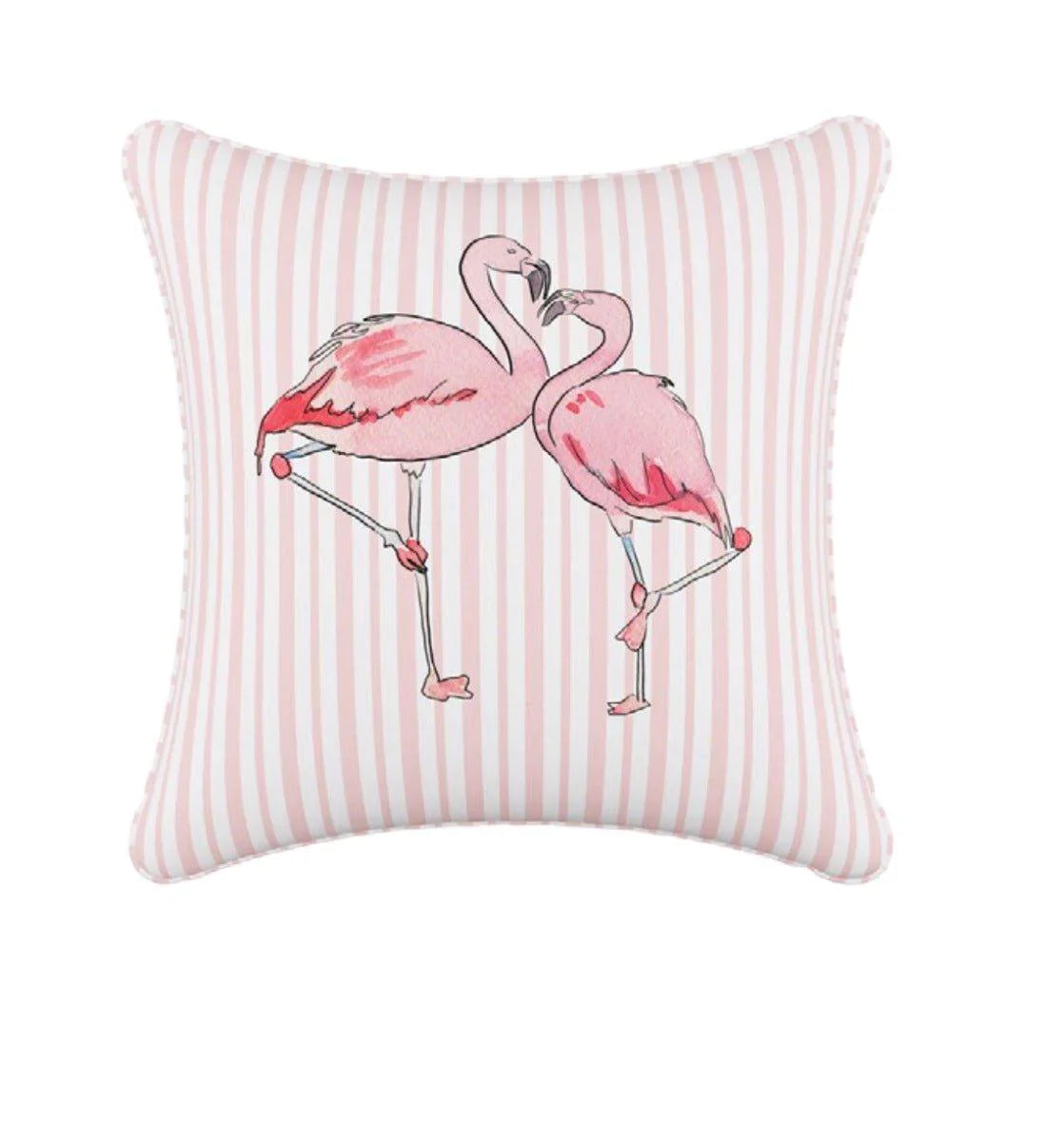 Kids Pillows with Fun DesignsGray Malin For Cloth & Co. Flamingo Stripe Pink Throw Pillow