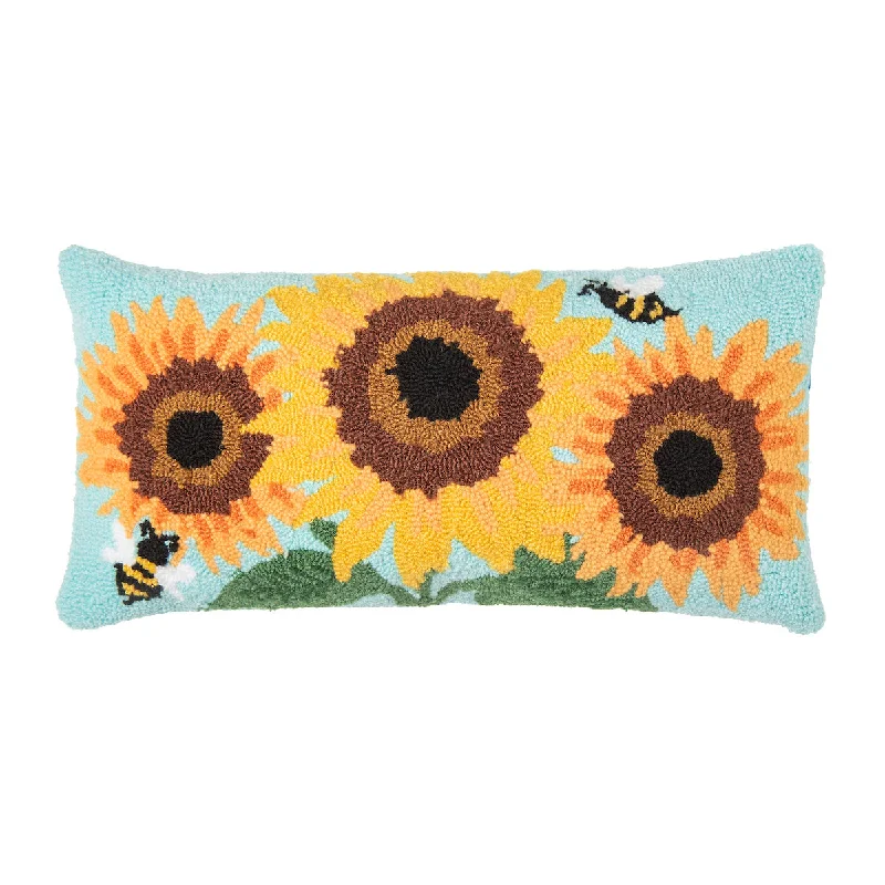 Plush Pillows for a Cozy BedSunflower Trio Pillow