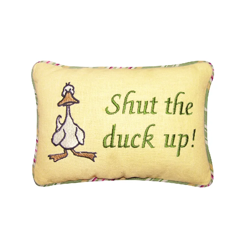 Velvet Pillows for a Touch of EleganceShut The Duck Up! Pillow