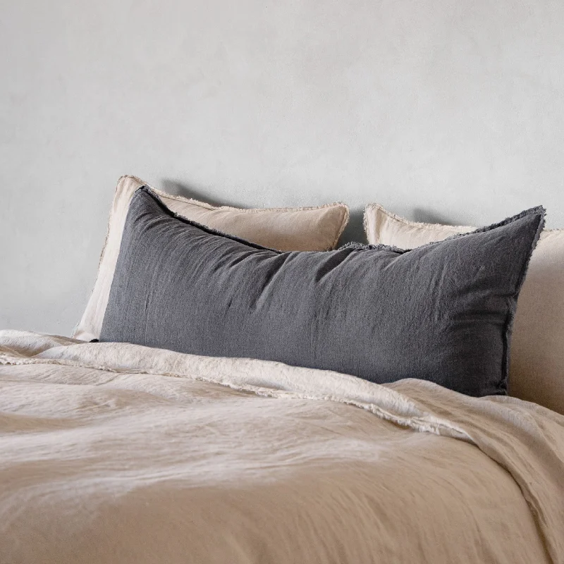 Down Alternative Pillows for Ethical ChoicesFlocca Linen Body Pillow - Tempest