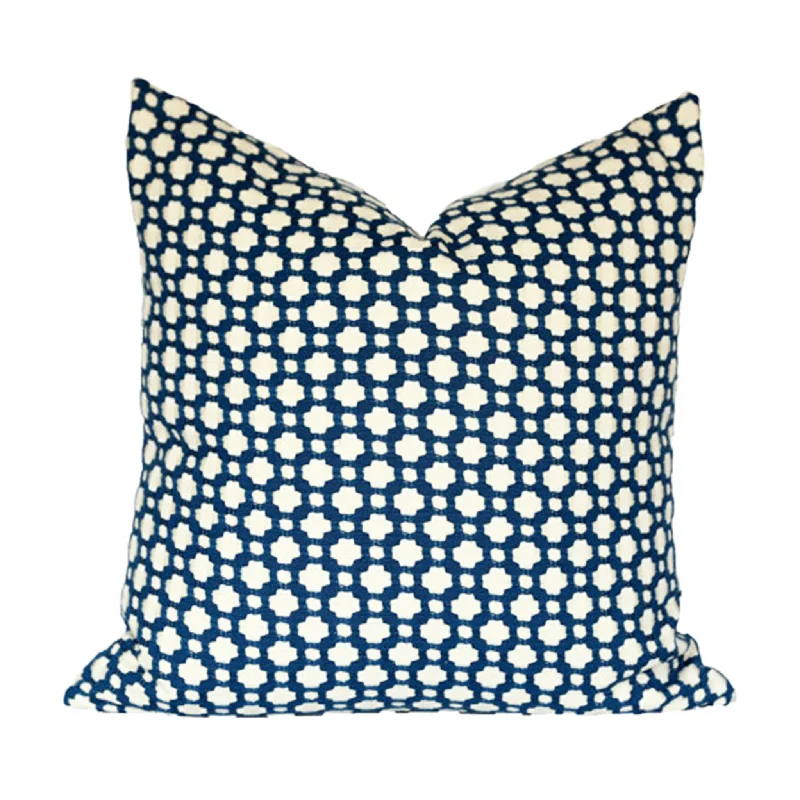 Memory Foam Pillows for Neck SupportBetwixt Navy and Ivory Pillow