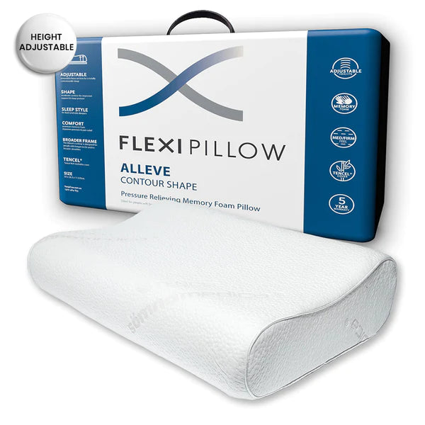 Back Support Pillows for Office ChairsAlleve Contoured Firm Memory Foam Pillow by Flexi Pillow