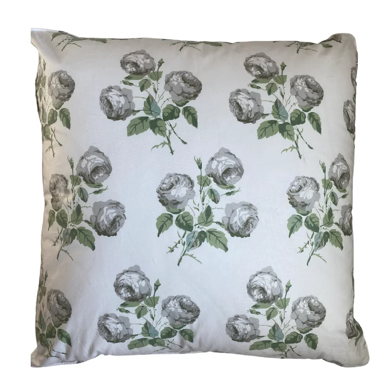 Square Pillows for Modern Home DecorColefax & Fowler Bowood White & Leaf Pillow