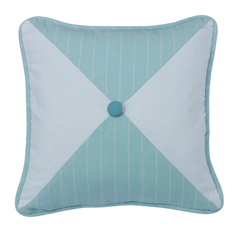 Bolster Pillows for Sofa DecorationCatalina Striped/Chevron Reversible Throw Pillow, Aqua