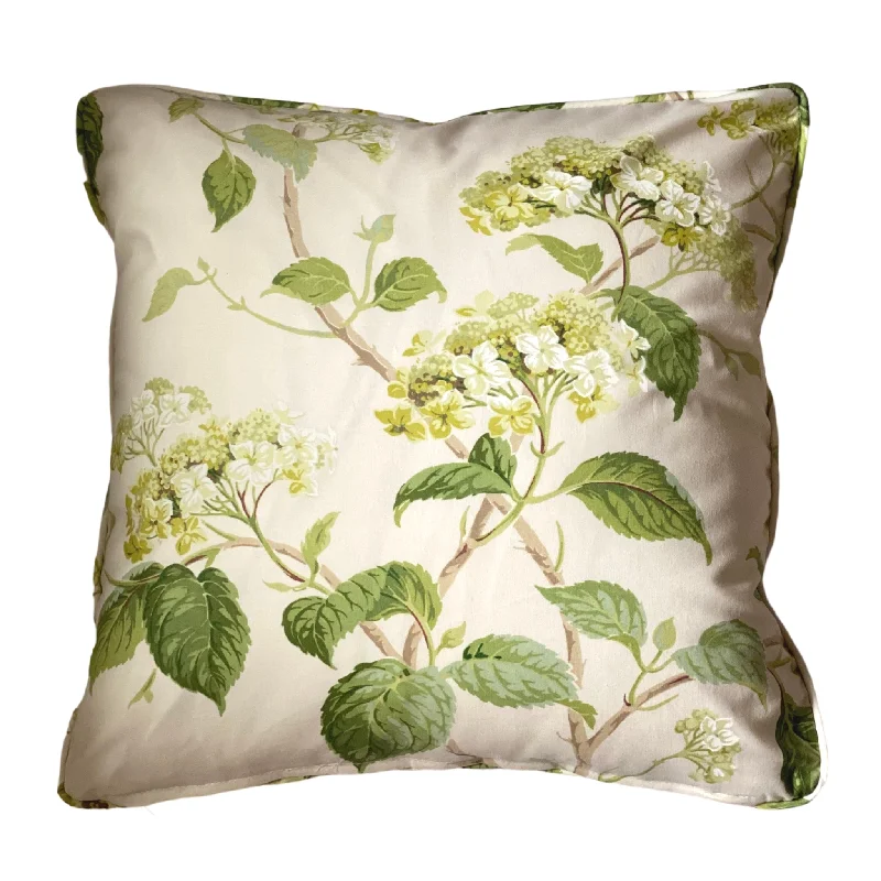 Decorative Pillows for Living Room MakeoverColefax & Fowler Summerby Chintz Leaf Green Pillow