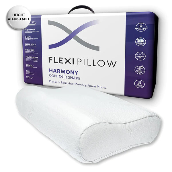 Adjustable Pillows for Customized ComfortHarmony Memory Foam Pillow by Flexi Pillow