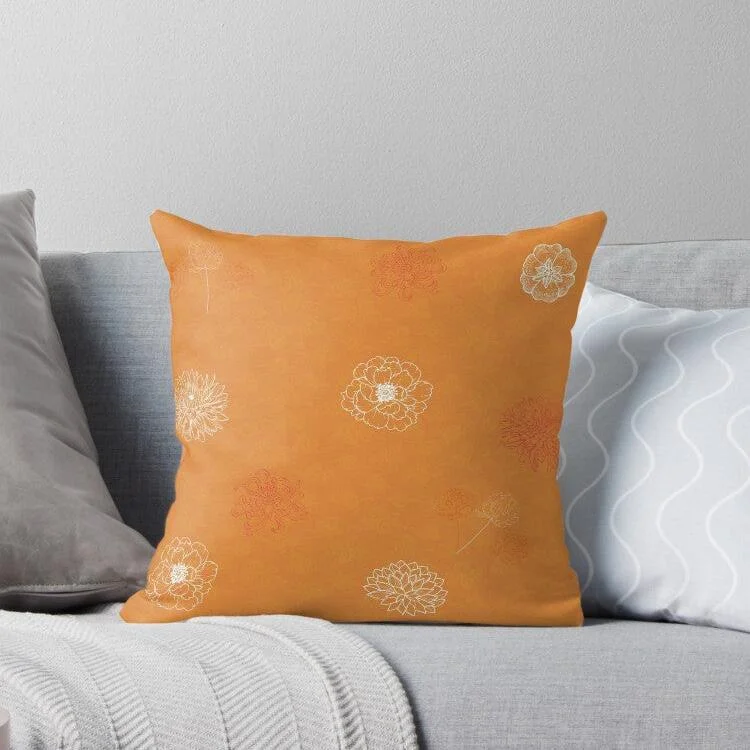 Pregnancy Pillows for Expectant MothersChrysanthemum Autumn Bloom Throw Pillow