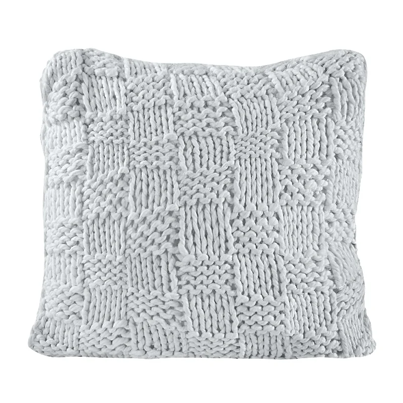 Decorative Pillows for Living Room MakeoverChess Knit Euro Pillow