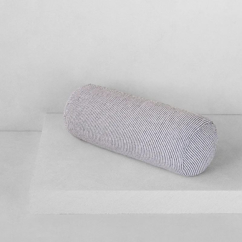 Down Alternative Pillows for Ethical ChoicesBasix Linen Bolster Pillow - Ayrton/Nox