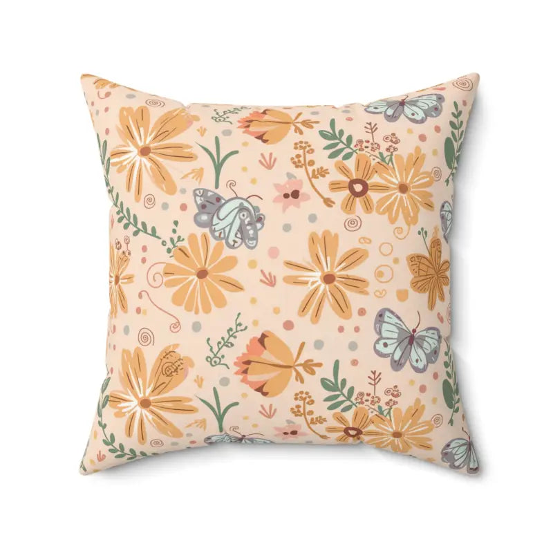 Firm Pillows for Side SleepersVibrant Butterfly Spun Polyester Pillow: Art Meets Comfort!