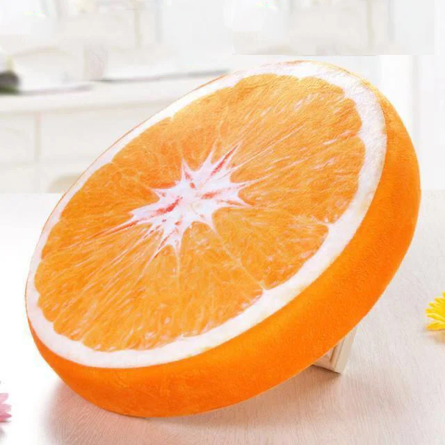 Cotton Pillows for Natural ComfortOrange Fruit Foam Pillow ( 14*14 inch )