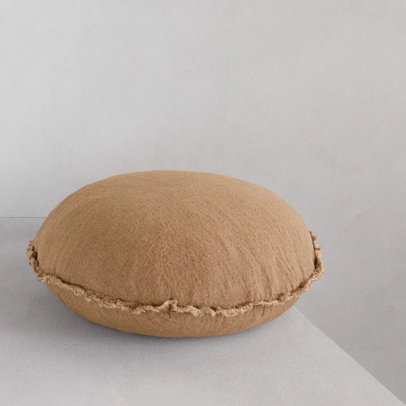 Orthopedic Pillows for Back Pain ReliefFlocca Macaron Linen Pillow - Carmel