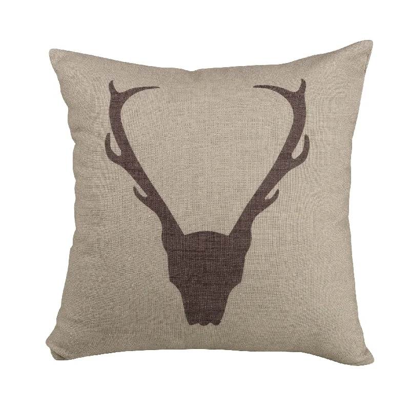 Cooling Pillows for Hot SleepersPrinted Antler Burlap Throw Pillow