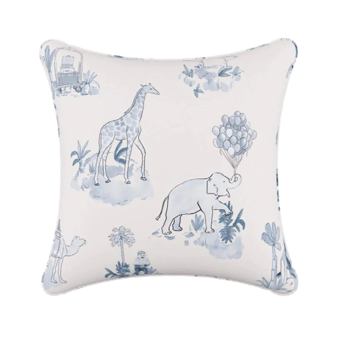 Cooling Pillows for Hot SleepersGray Malin For Cloth & Co. Toile Blue Throw Pillow