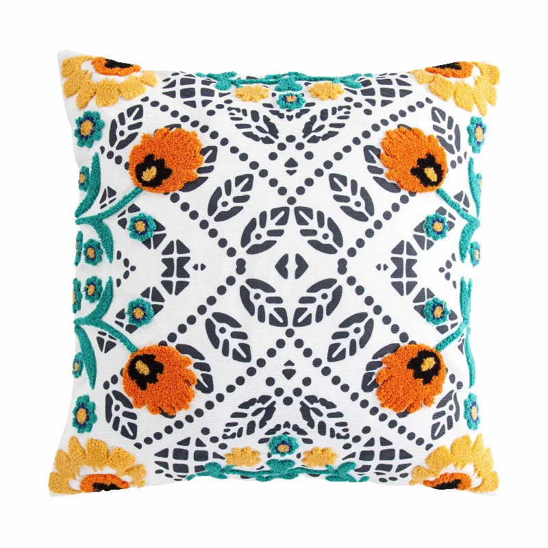 Round Pillows for Boho-Style InteriorsBonita Indoor/Outdoor Pillow