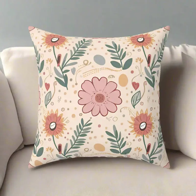 Plush Pillows for a Cozy BedBrighten Up your Space with Pink Floral Throw Pillows