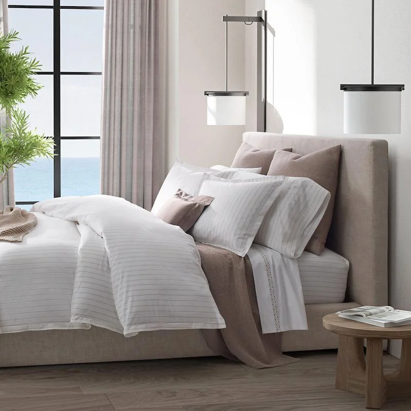 Duvet covers that work well with memory - foam mattresses for added comfortAmalfi Bedding by Matouk