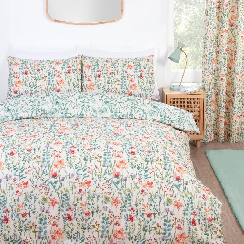 Duvet covers to pair with down comforters for maximum warmthAmaryllis Floral Multi Reversible Duvet Set