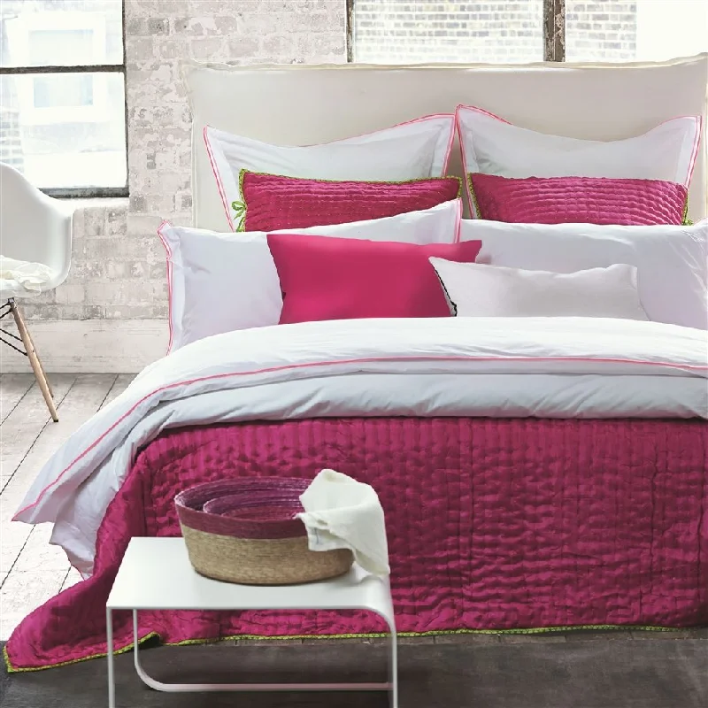 Dry - clean - only duvet covers with high - end materials and delicate designsAstor Pink and Peony Bedding by Designers Guild