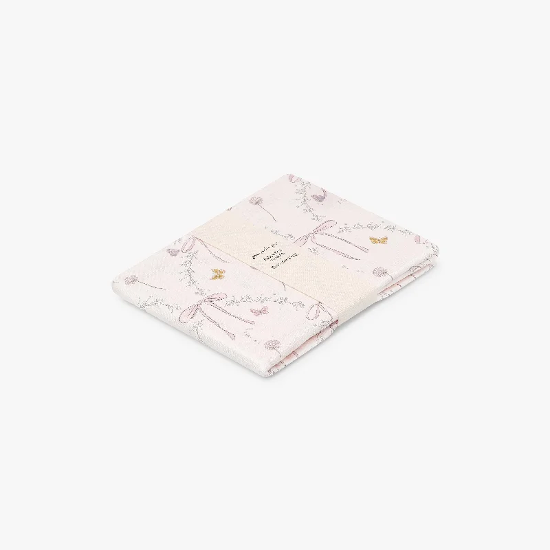 Microfiber blankets that are durable and easy to care forBows & Butterfly Kisses Swaddle - Pink