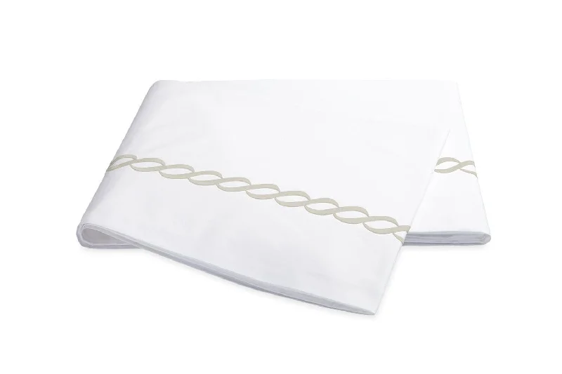 Tie - closure duvet covers with fabric ties for a more decorative and adjustable optionClassic Chain Bedding Almond by Matouk