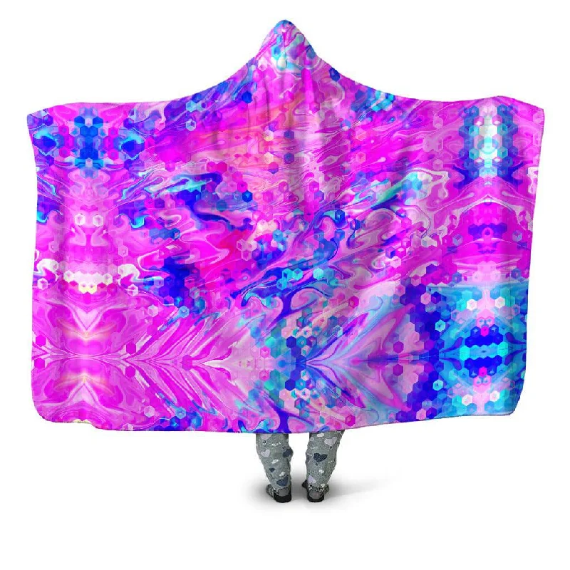 Fleece blankets for a cozy and plush textureCotton Candy Wash Hooded Blanket