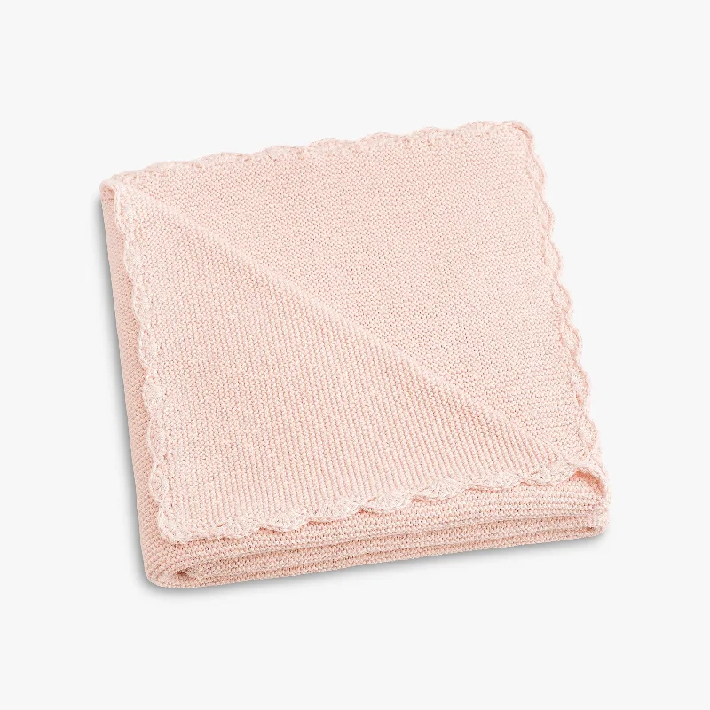 Fleece blankets for a cozy and plush textureCotton Knit Baby Blanket - Pink