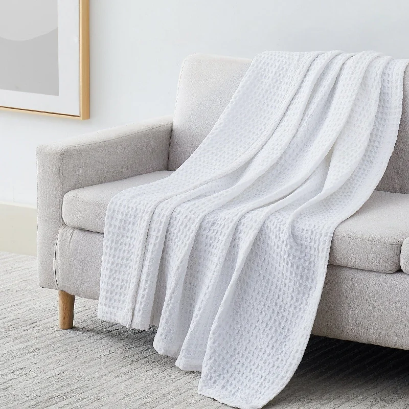 Wool blankets with natural warmth and insulationCotton Waffle Blankets and Throws