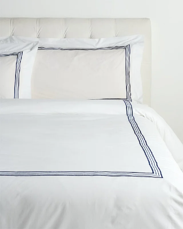 Button - closure duvet covers for a classic and secure fasteningDea Italian Linens Sinfonia Toscana Quattrocento Percale Duvet Set