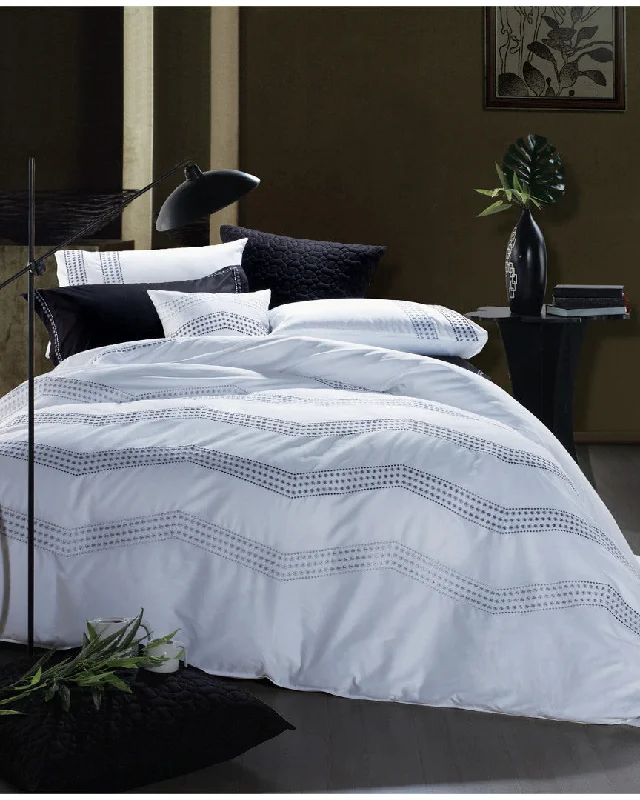 Microfiber duvet covers that are affordable and easy to care forDISCONTINUED Melange Home Vail Duvet Set