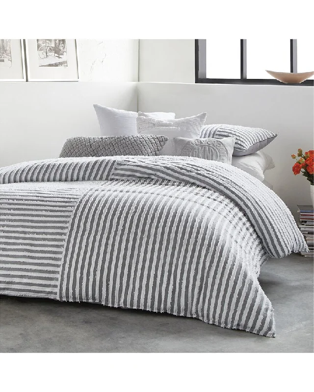 Wrinkle - resistant duvet covers for a neat and tidy lookDKNY Clipped Duvet Set