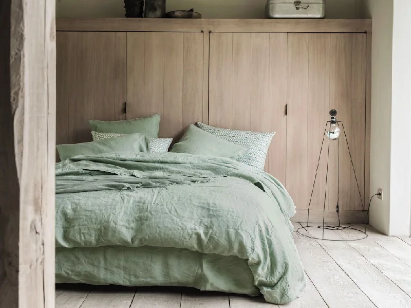 High - end luxury duvet covers for a top - tier sleep experienceNouvelle Vague Eucalyptus Bedding by Alexandre Turpault