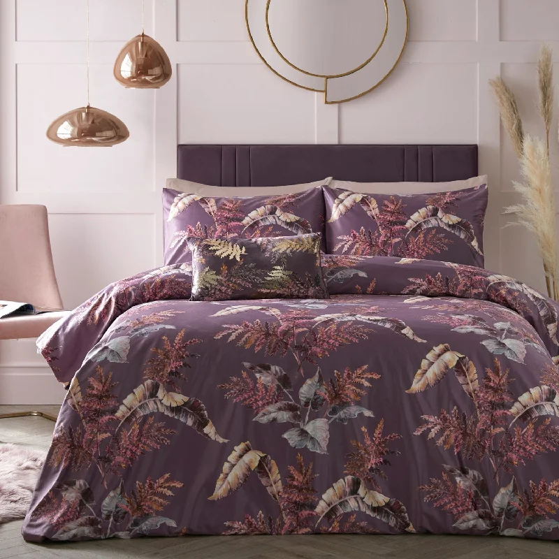 Teen - room duvet covers with trendy and age - appropriate patternsJosette Mauve Velvet Duvet Set