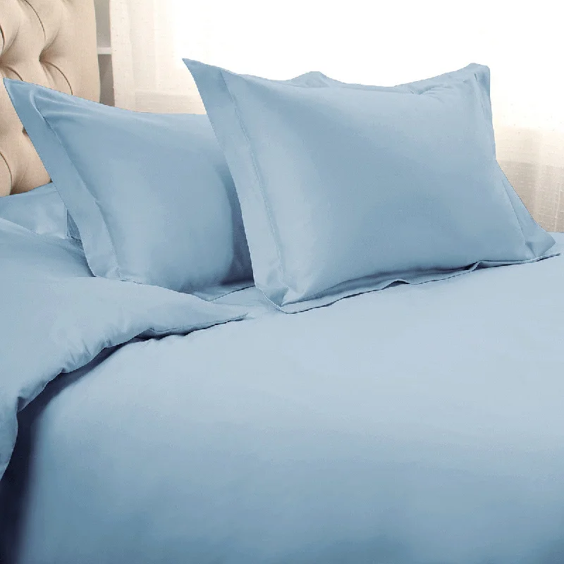 Mid - priced duvet covers with a good balance of quality and costLight Blue King Cotton Blend 1200 Thread Count Washable Duvet Cover Set