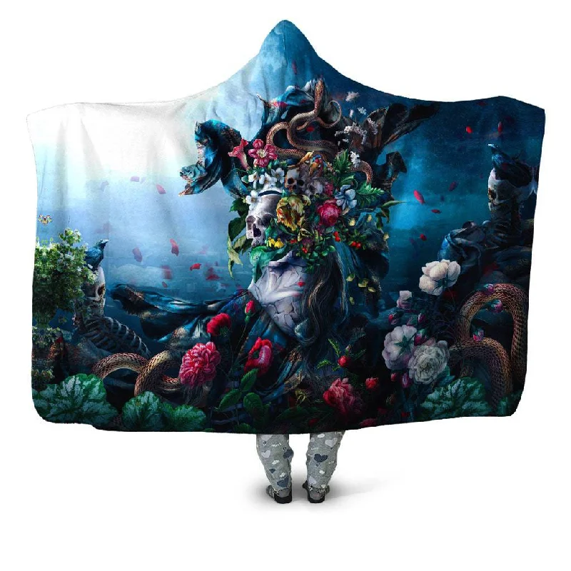 Fleece blankets for a cozy and plush textureLive and Die Hooded Blanket