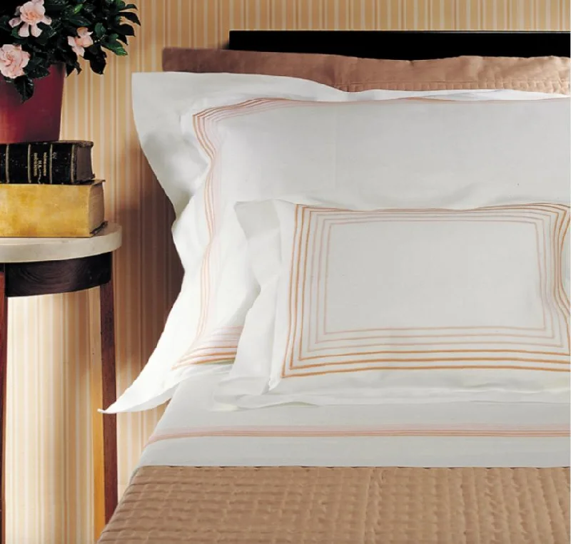 Abstract - designed duvet covers to add an artistic flair to the bedroomMilano Embroidery Bedding by Dea Linens