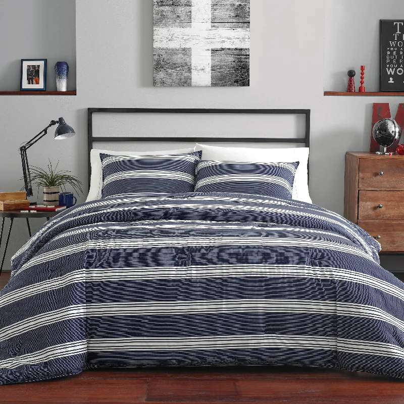 High - end luxury duvet covers for a top - tier sleep experienceNautica Craver Twin Duvet Cover Set In Navy