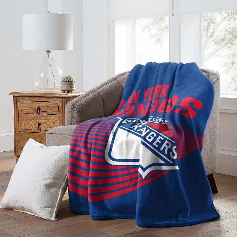 Acrylic blankets for a soft and affordable alternativeNHL New York Rangers 60" x 80" Raschel Throw Blanket