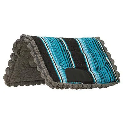 Chenille blankets with a thick and fuzzy textureWeaver Leather Blue Felt Pony Pad