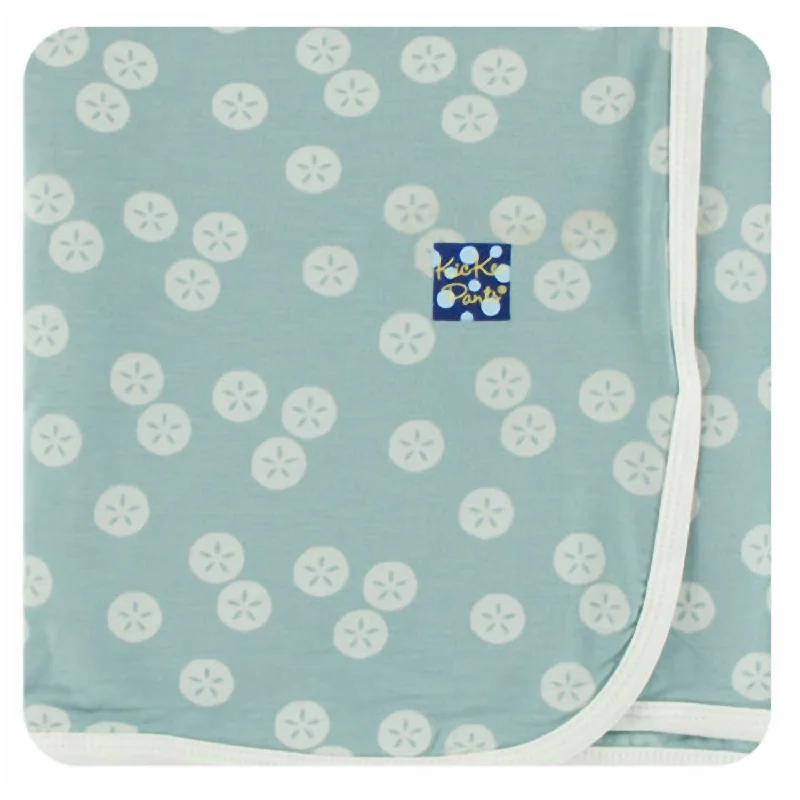 Fleece blankets for a cozy and plush texturePrinted Stroller Blanket In Jade Sand Dollar