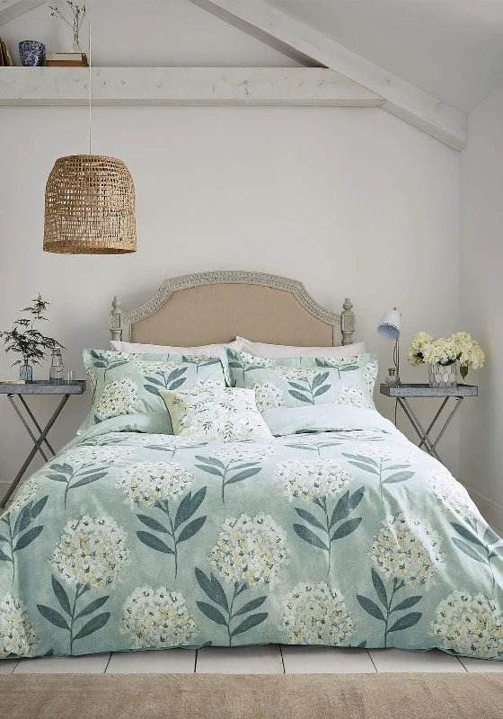 Budget - friendly duvet covers for first - time homebuyers or studentsSanderson Hydrangea Duvet Set, Aqua