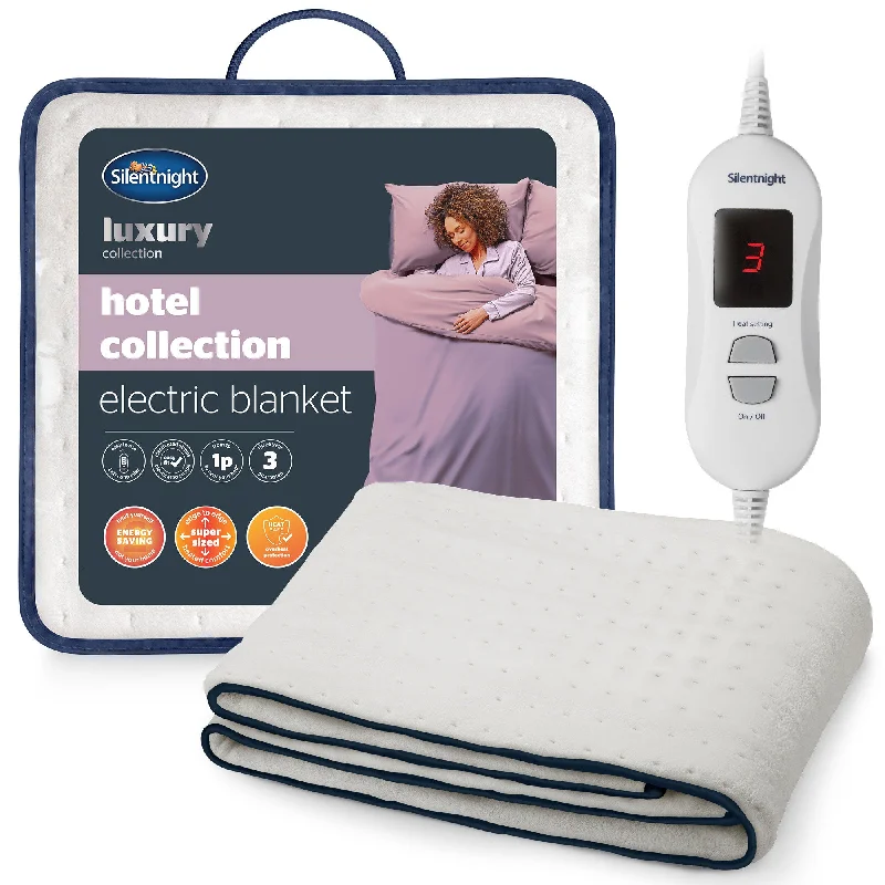 Cotton blankets for breathability and a lightweight feelSilentnight Hotel Collection Electric Blanket