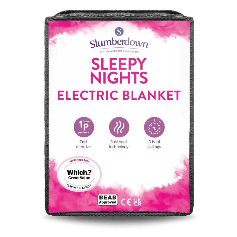 Synthetic fiber blend blankets for a budget - friendly choiceSleepy Nights Electric Blanket