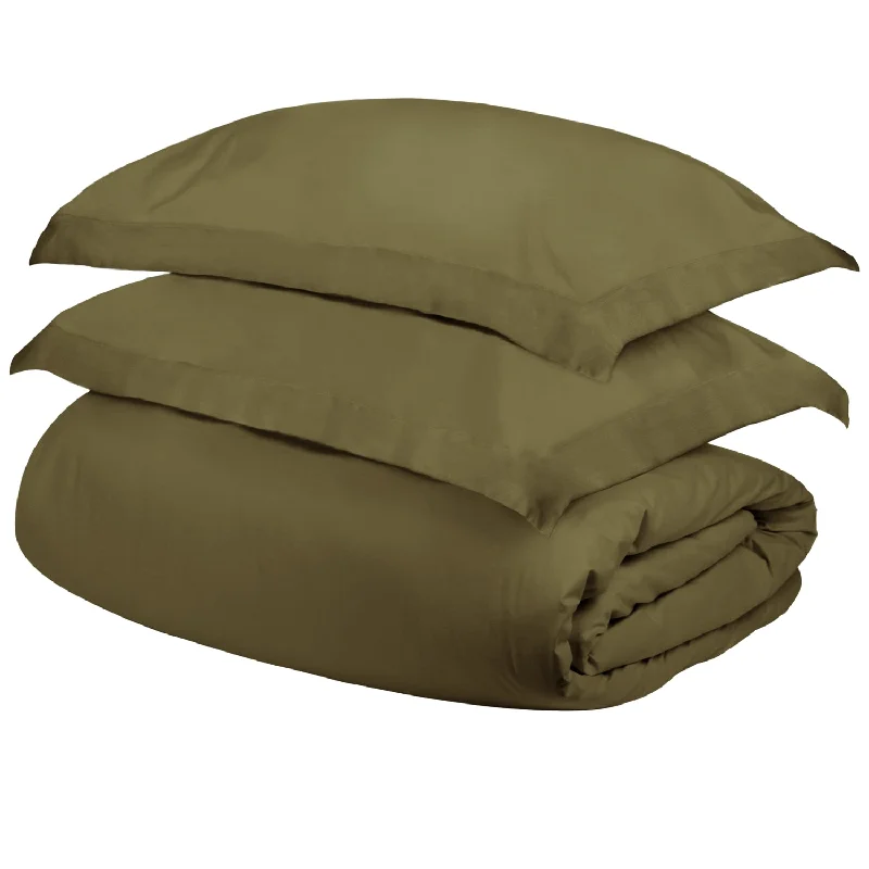 Affordable duvet covers for those on a tight budgetSuperior Solid 400-Thread Count Egyptian Cotton Duvet Cover and Pillow Sham Set