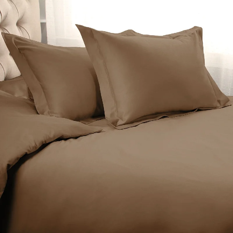 High - end luxury duvet covers for a top - tier sleep experienceTaupe Queen Cotton Blend 1500 Thread Count Washable Duvet Cover Set