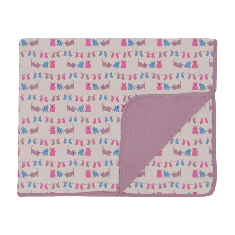 Synthetic fiber blend blankets for a budget - friendly choiceToddler's Bamboo Print Blanket In Latte 3 Little Kittens