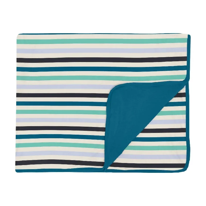 Bamboo fiber blankets with natural antibacterial propertiesToddler's Bamboo Print Blanket In Little Boy Blue