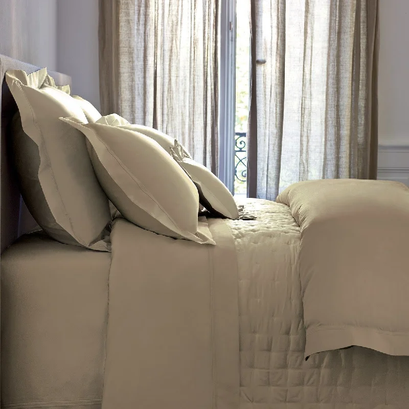 Flannel duvet covers for warmth in cold weatherTriomphe Pierre Bedding by Yves Delorme