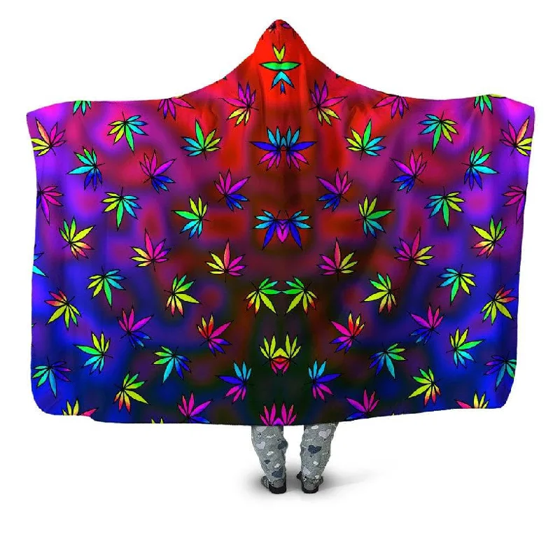 Rayon from bamboo blankets for a silky and breathable feelWeed Toss Hooded Blanket