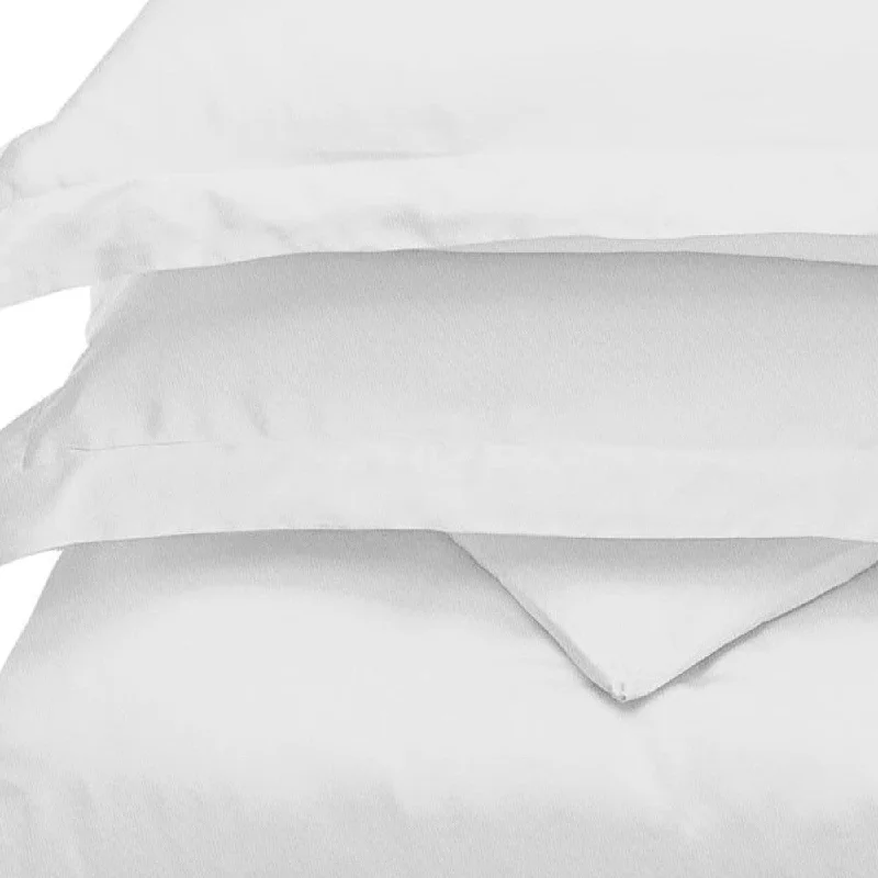 Value - for - money duvet covers that offer great quality at a reasonable priceWhite Queen Cotton Blend 300 Thread Count Washable Duvet Cover Set